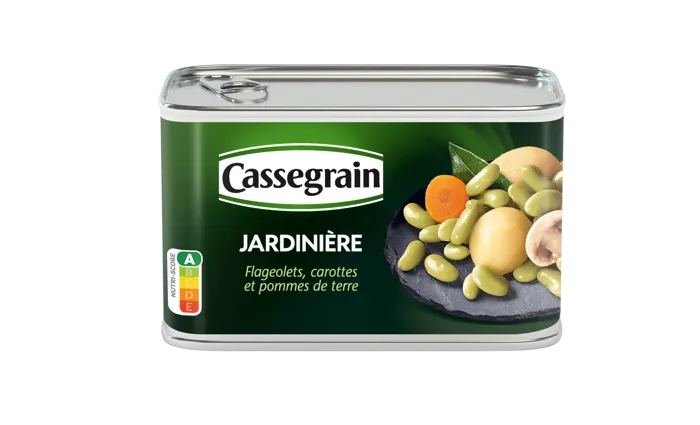 Image représentant Jardinière Flageolets, carottes et pommes de terre
