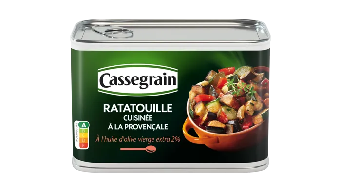 Image représentant Ratatouille cuisinée à la Provençale à l'huile d'olive vierge-extra 2%